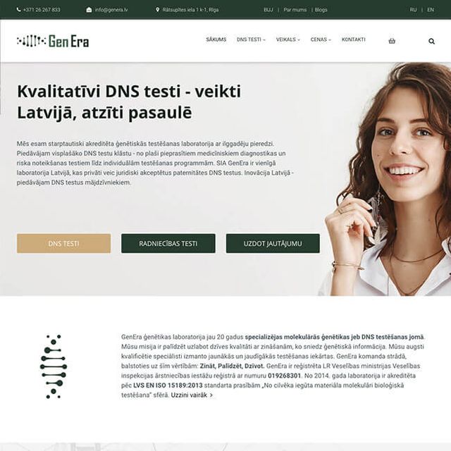 Mājaslapas izstrāde genera.lv